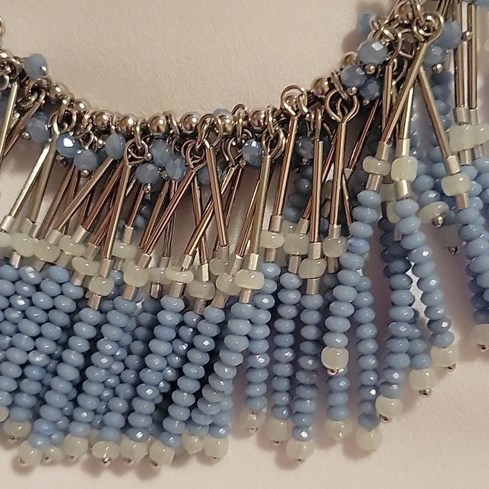 WHBM tribal beaded necklace/choker NWT Boho Festival Coachella‎